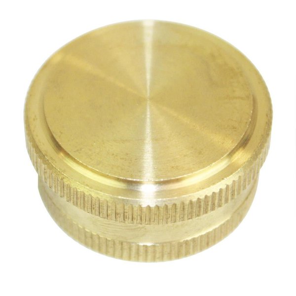 Interstate Pneumatics 3/4 Inch Garden Hose Cap - Die Cast Brass, PK 25 FGC00-25K